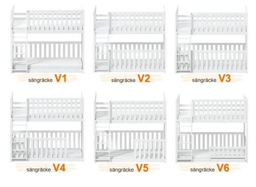 KONRAD 80x160 askgrå våningssäng Lano Möbler