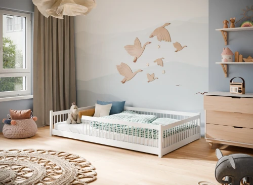 JUNIOR 120x200 vit Enkeltsäng för barn Lano Möbler