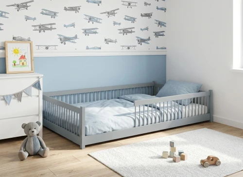 JUNIOR 120x200 askgrå Enkeltsäng för barn Lano Möbler