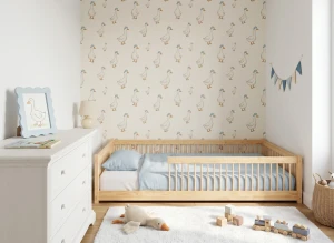 JUNIOR 120x200 obehandlat trä Enkeltsäng för barn Lano Möbler