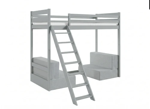 SOFENA 90X200 askgrå Etagebed med modulsoffa sofa tyg grå zoom 15 sage Lano Møbler