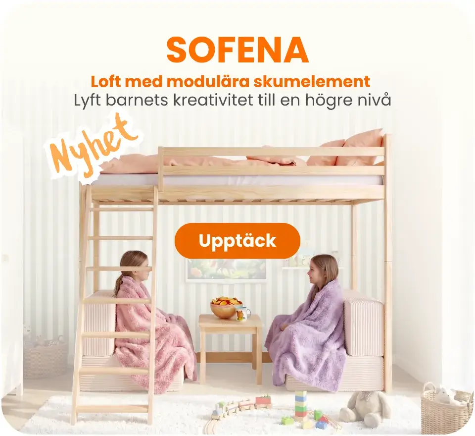 SOFENA – loftsäng med modulsoffa