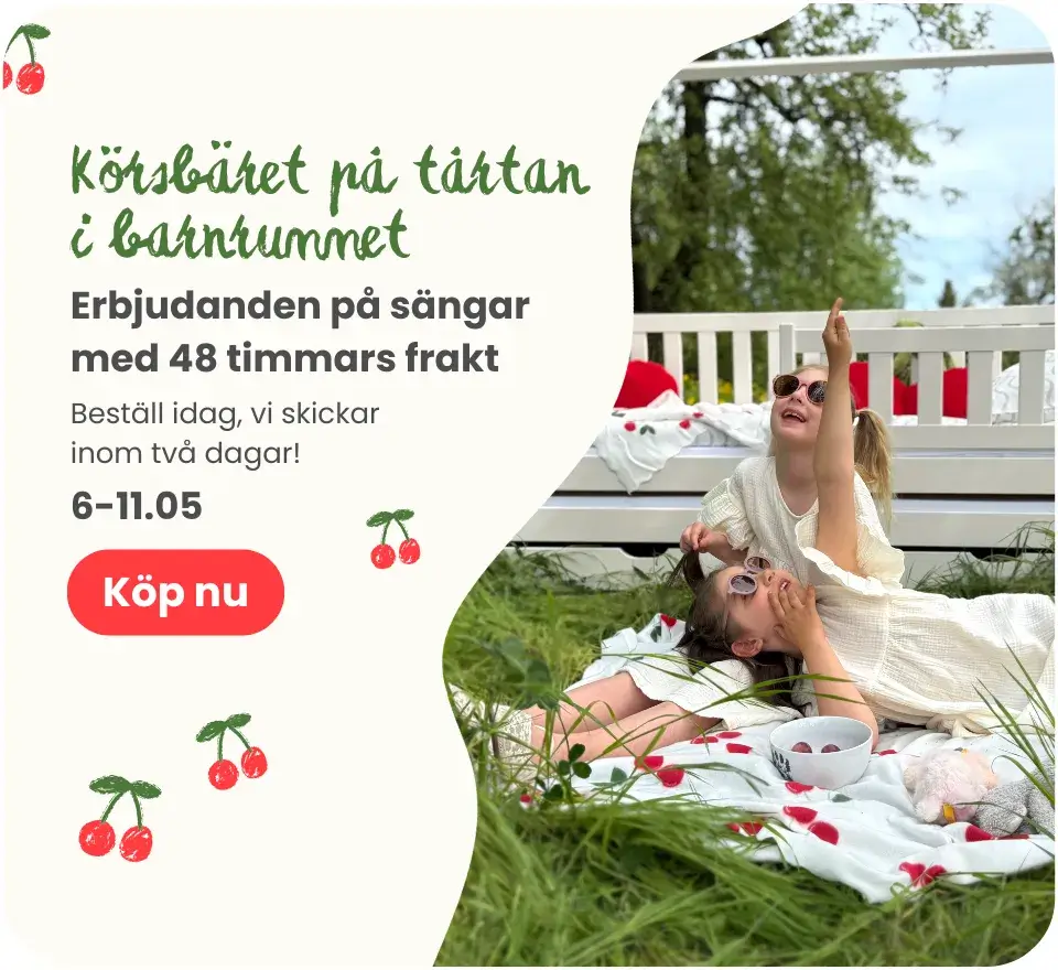 15 % rabatt på sängar med leverans inom 48 timmar, 6–11 maj