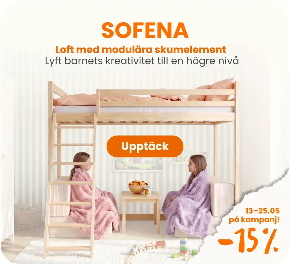 SOFENA – loftsäng med modulsoffa
